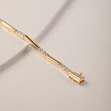 Station Bar Diamond Link Bracelet