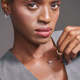 Dragonfly Diamond Necklace, 14K Gold Vermeil, 1/6 ct Lab Grown Diamond-2