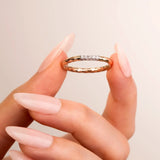 Textured Diamond Band