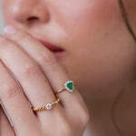 Twisted Diamond Ring, 14K Solid Gold, 1/5 ct Lab Grown Diamond-4