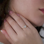 Heart Pave Diamond Ring, 14K Gold Vermeil, 1/6 ct Lab Grown Diamond-5